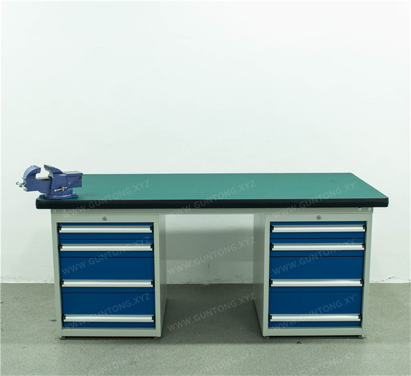 双四抽柜ESD Workbench带台虎钳