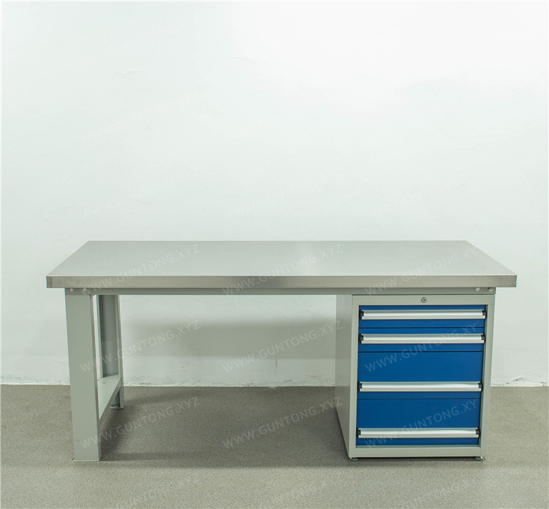四抽落地柜不锈钢Workbench