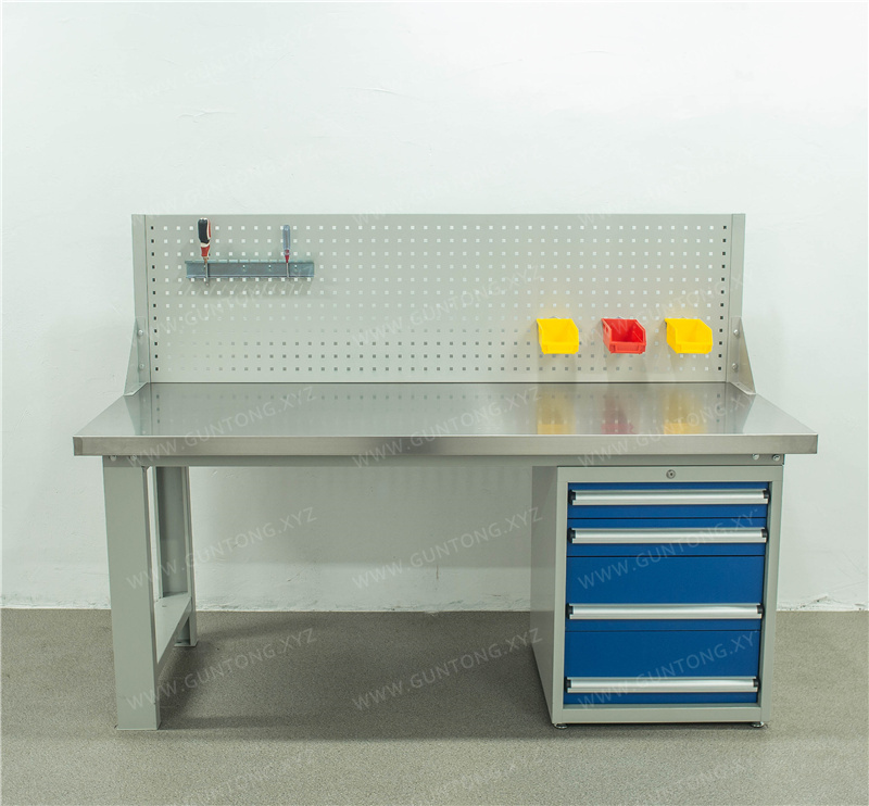 重型四抽单挂板不锈钢Workbench