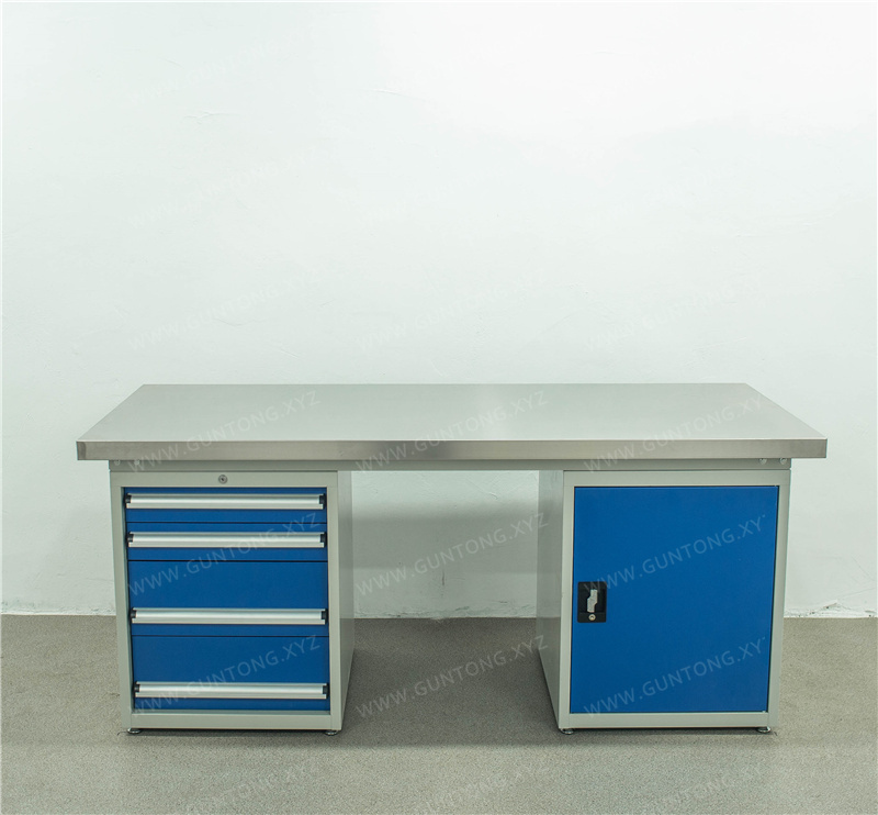 无挂板单门四抽不锈钢Workbench