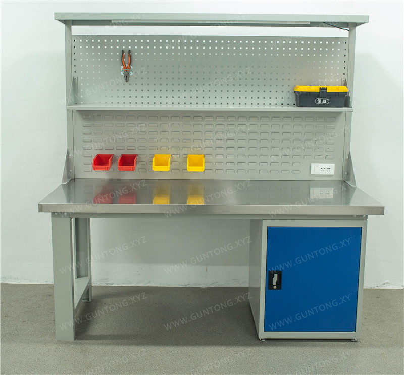 双挂板单门柜不锈钢Workbench