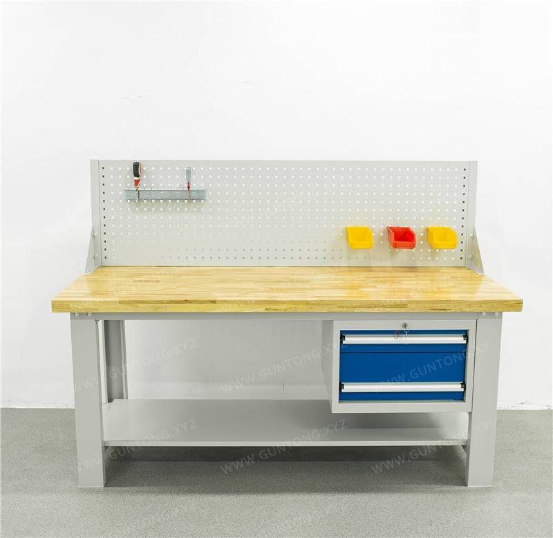 两抽单挂板榉木Workbench带层板