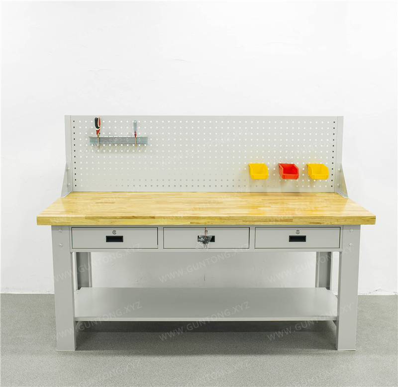 三抽单挂板榉木Workbench带层板