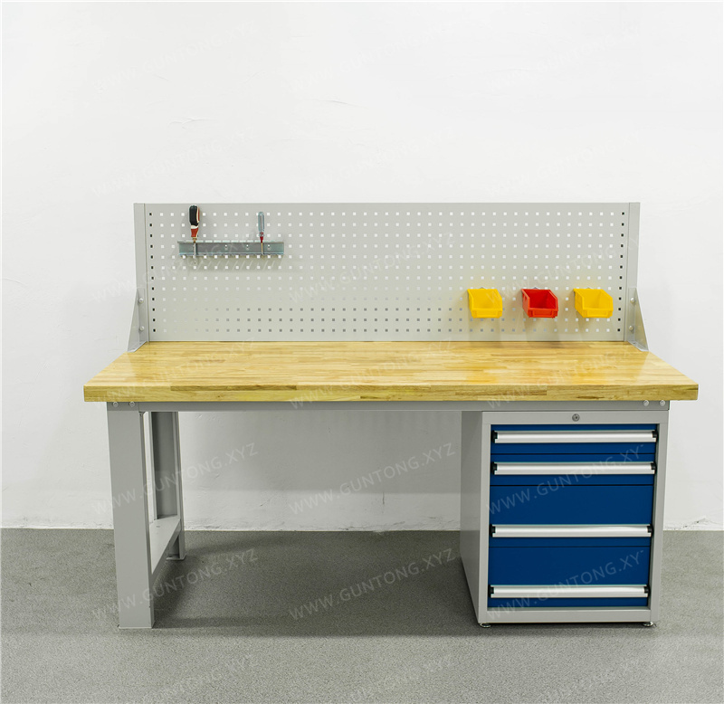 重型四抽单挂板榉木Workbench