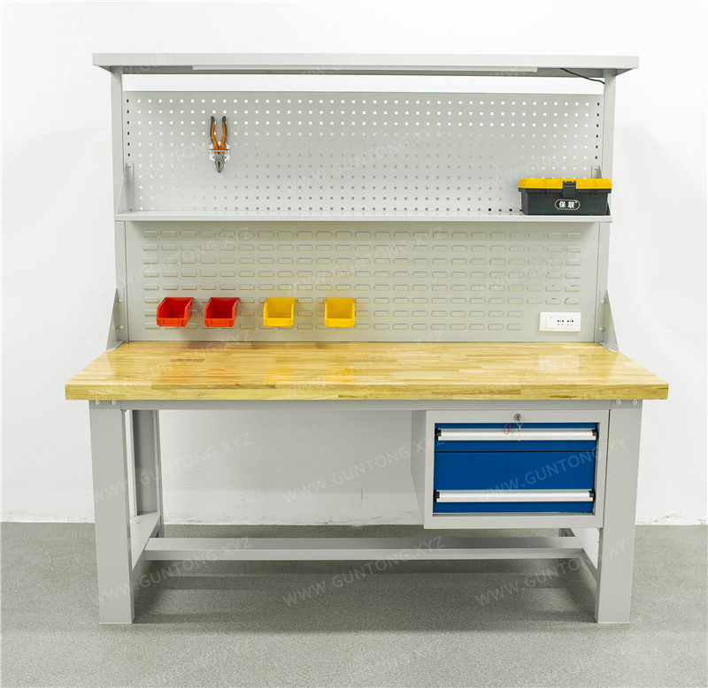 拉挡两抽双挂板榉木Workbench