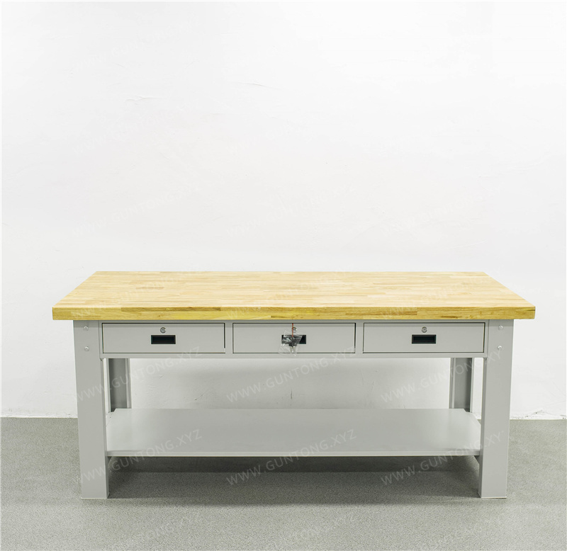 无挂板三抽双层榉木Workbench