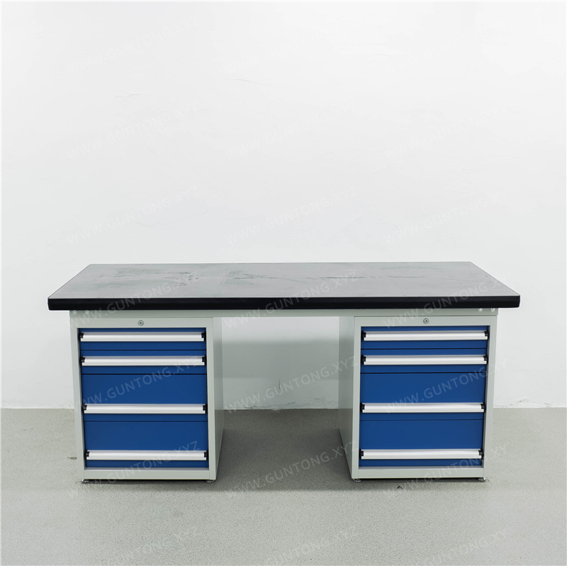 双四抽落地柜铁板Workbench