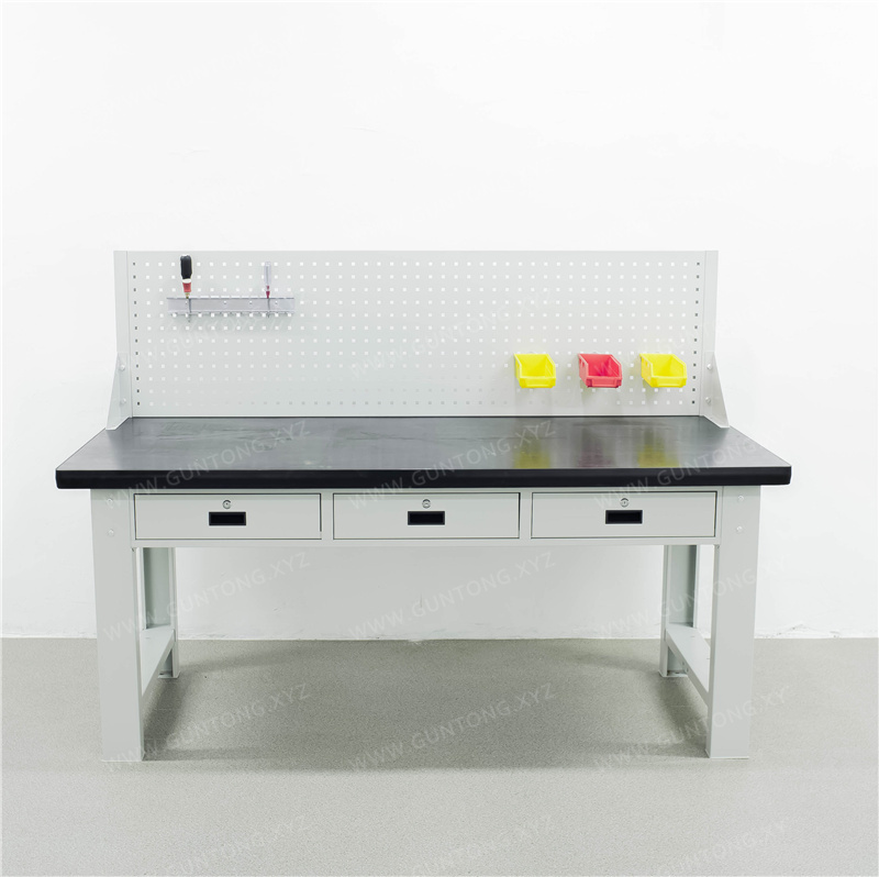 重型三抽屉单挂板铁板Workbench