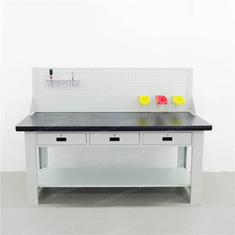 双层三抽屉单挂板铁板Workbench