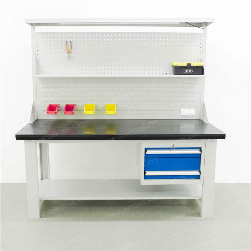 双挂板两抽双层铁板Workbench