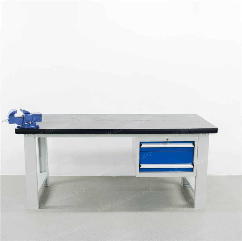 两抽柜铁板Workbench带台虎钳