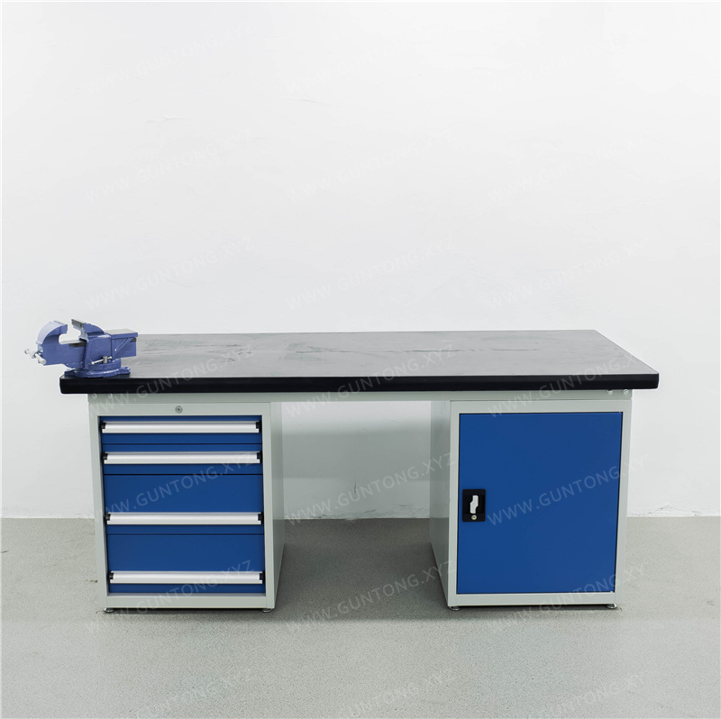 单门四抽柜铁板Workbench带台虎钳