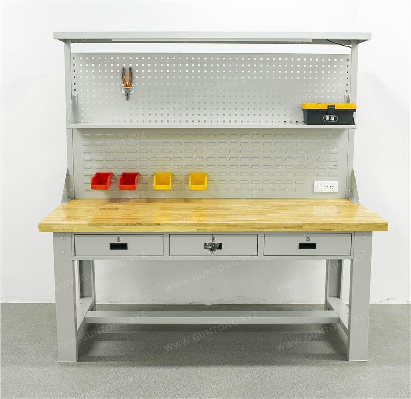 双挂板三抽拉挡榉木Workbench